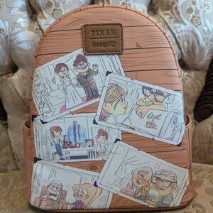 Pixar Up Carl and Ellie Loungefly Mini Backpack